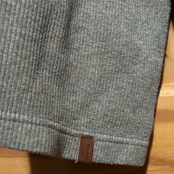 Roots Vintage Grey Quarter Zip Sweater Men’s XXL - Picture 4 of 6